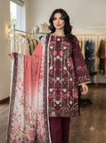 Sequence Embroidered Boring Panel 3-Piece Unstitched Lawn Suit