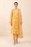 Anzish - Lawn Embroidered Front with Fourside Patti Chiffon Dupatta (D# 2402-A)
