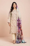 Romania - Premium Printed Lawn 3-Piece Suit (D#03)