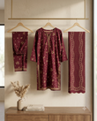 Bin Saeed Stitched 3 Piece Lawn Suit 44 – Comfortable & Stylish Daily Wear for Women