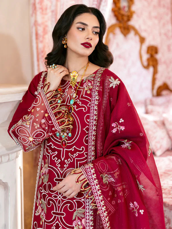 Ginny | 3 PC Luxury Lawn - Mahnur