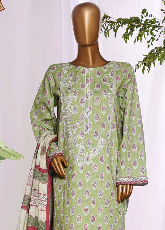 HZ Textiles Embroidered Lawn 3 Piece Stitched Suit HZ26DWE D-042