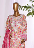 HZ Textiles Embroidered Lawn 3 Piece Stitched Suit HZ26DWE D-046