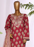 HZ Textiles Embroidered Lawn 3 Piece Stitched Suit HZ26DWE D-047