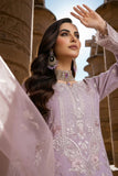 Imrozia | Serene I-239 Ayluna Luxury Embroidered Mauve Chiffon Suit