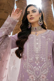 Imrozia | Serene I-239 Ayluna Luxury Embroidered Mauve Chiffon Suit