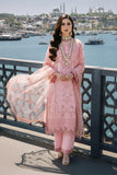 Imrozia  Serene I-242 Meleknaaz Luxury Embroidered Peach Chiffon Suit
