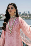 Imrozia  Serene I-242 Meleknaaz Luxury Embroidered Peach Chiffon Suit
