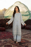 MEHR-E-MAH by Imrozia | Serene I-243 Elif-e-Noor Luxury Embroidered Grey Chiffon Suit