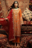 Imrozia | Serene I-244 Esmara Luxury Embroidered Orange Chiffon Suit