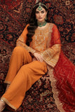 Imrozia | Serene I-244 Esmara Luxury Embroidered Orange Chiffon Suit