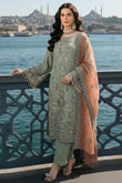 Imrozia | Serene I-245 Dilara Sultan Luxury Embroidered Pista Chiffon Suit
