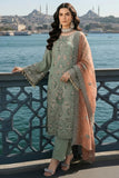 Imrozia | Serene I-245 Dilara Sultan Luxury Embroidered Pista Chiffon Suit