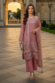Imrozia | Serene I-247 Aysel Luxury Embroidered Tea Pink Chiffon Suit