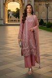Imrozia | Serene I-247 Aysel Luxury Embroidered Tea Pink Chiffon Suit