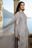 Imrozia | Serene I-248 Feray Luxury Embroidered Light Grey Chiffon Suit