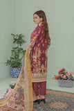 GF-03-Unstitched printed Lawn – Elegant 3-Piece suit - O'POLE