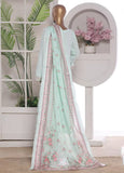 3 Piece Embroidred Stitched Lawn Frock with Trouser & Dupatta | BS-08