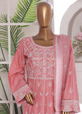 3 Piece Embroidred Stitched Lawn Frock with Trouser & Dupatta | BS-09