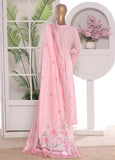 3 Piece Embroidred Stitched Lawn Frock with Trouser & Dupatta | BS-10