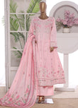 3 Piece Embroidred Stitched Lawn Frock with Trouser & Dupatta | BS-10