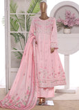3 Piece Embroidred Stitched Lawn Frock with Trouser & Dupatta | BS-10