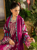Mahnur | K-09 | Kaia Slub Linen '25 – Embroidered 3-Piece Unstitched Suit (Berry)