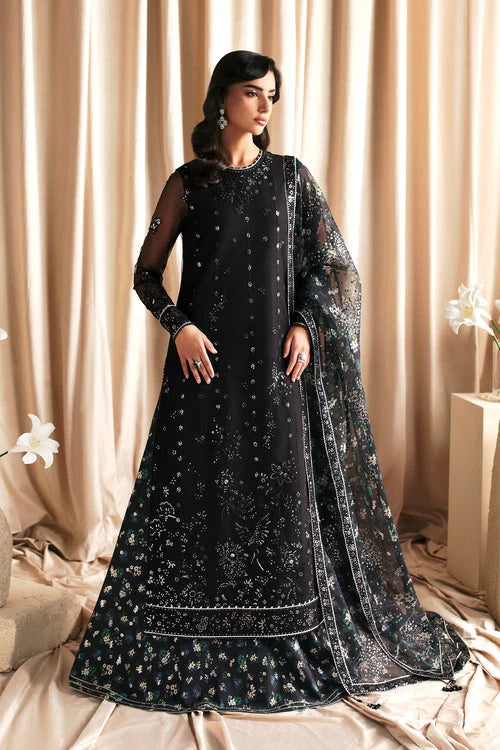 Zarif Siraya Printed Formal Unstitched 3Pc Chiffon Suit - KAVISH