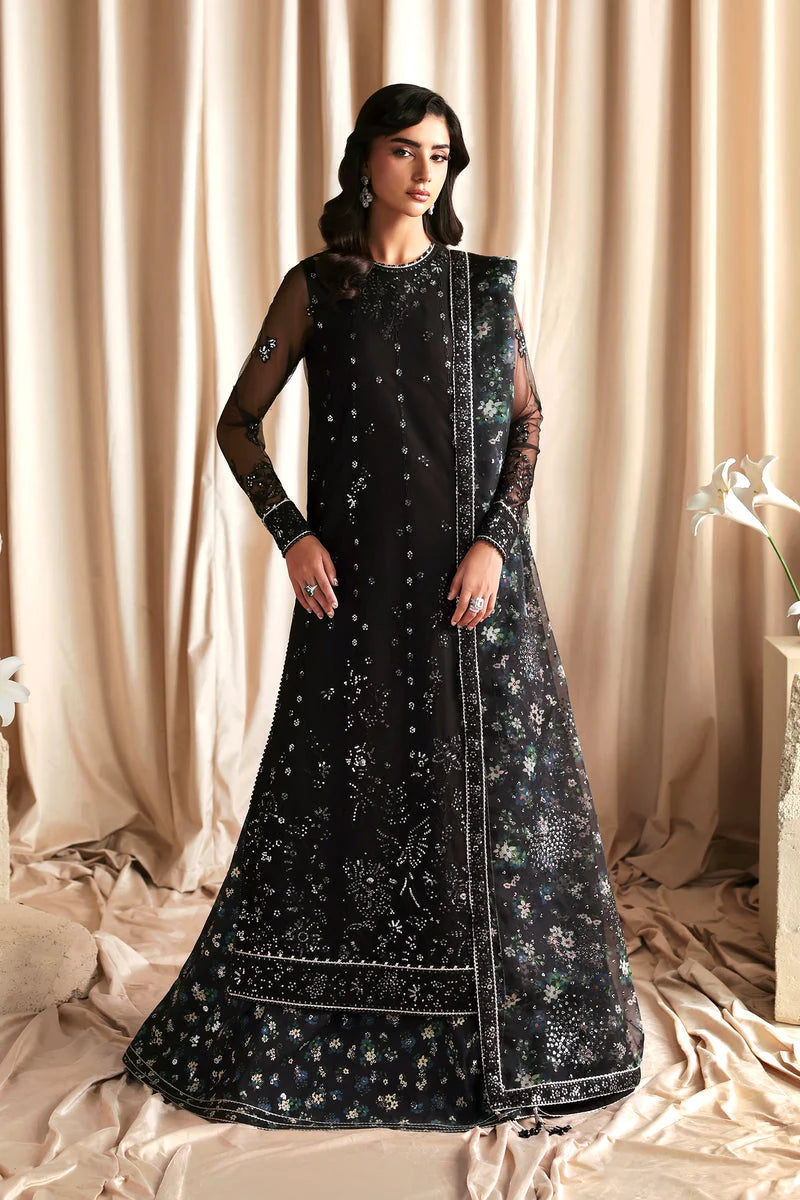 Zarif Siraya Printed Formal Unstitched 3Pc Chiffon Suit - KAVISH