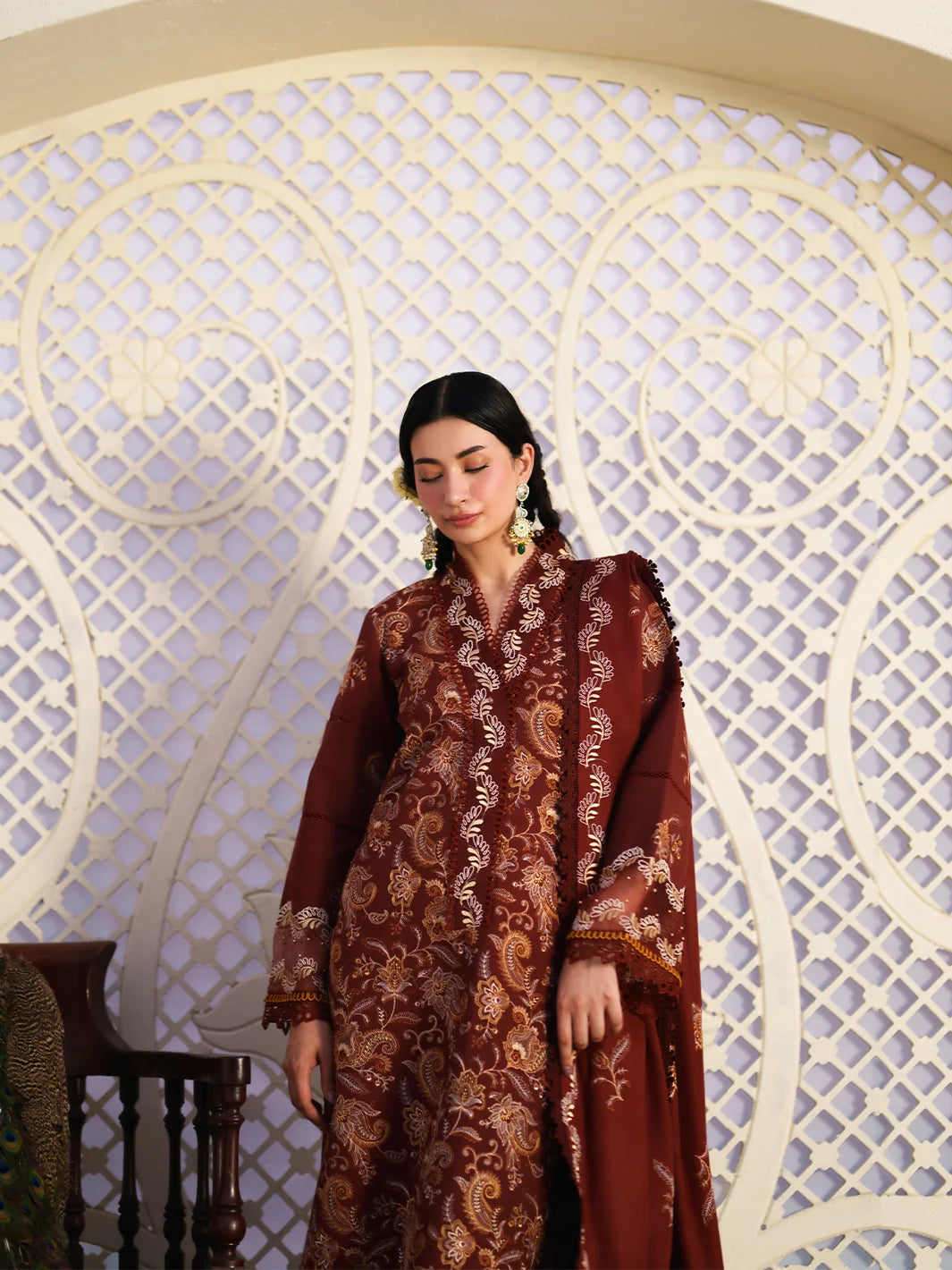 Mastani By Mahnur Luxury 3 PC KARANDI | MS-13