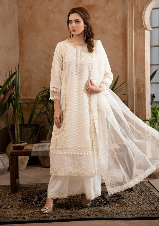 Manahils Festive/party wear collection | 182-Off White
