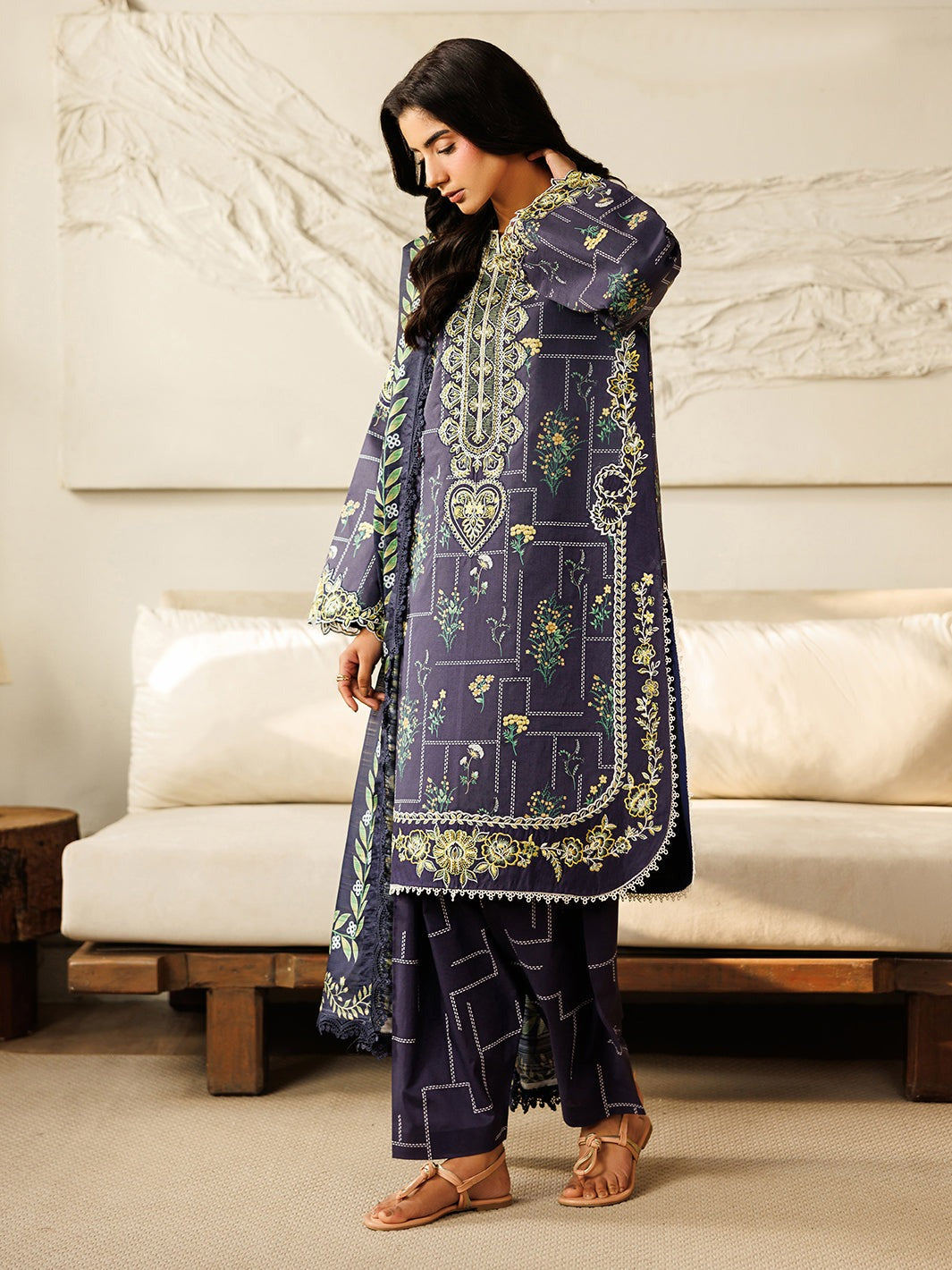 L-09 | Leila By Mahnur 3 PC Lawn