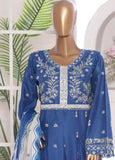 3 Piece Embroidred Stitched Lawn Frock with Trouser & Dupatta | BS-14