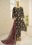 3 Piece Embroidred Stitched Lawn Frock with Trouser & Dupatta | BS-05