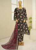 3 Piece Embroidred Stitched Lawn Frock with Trouser & Dupatta | BS-05