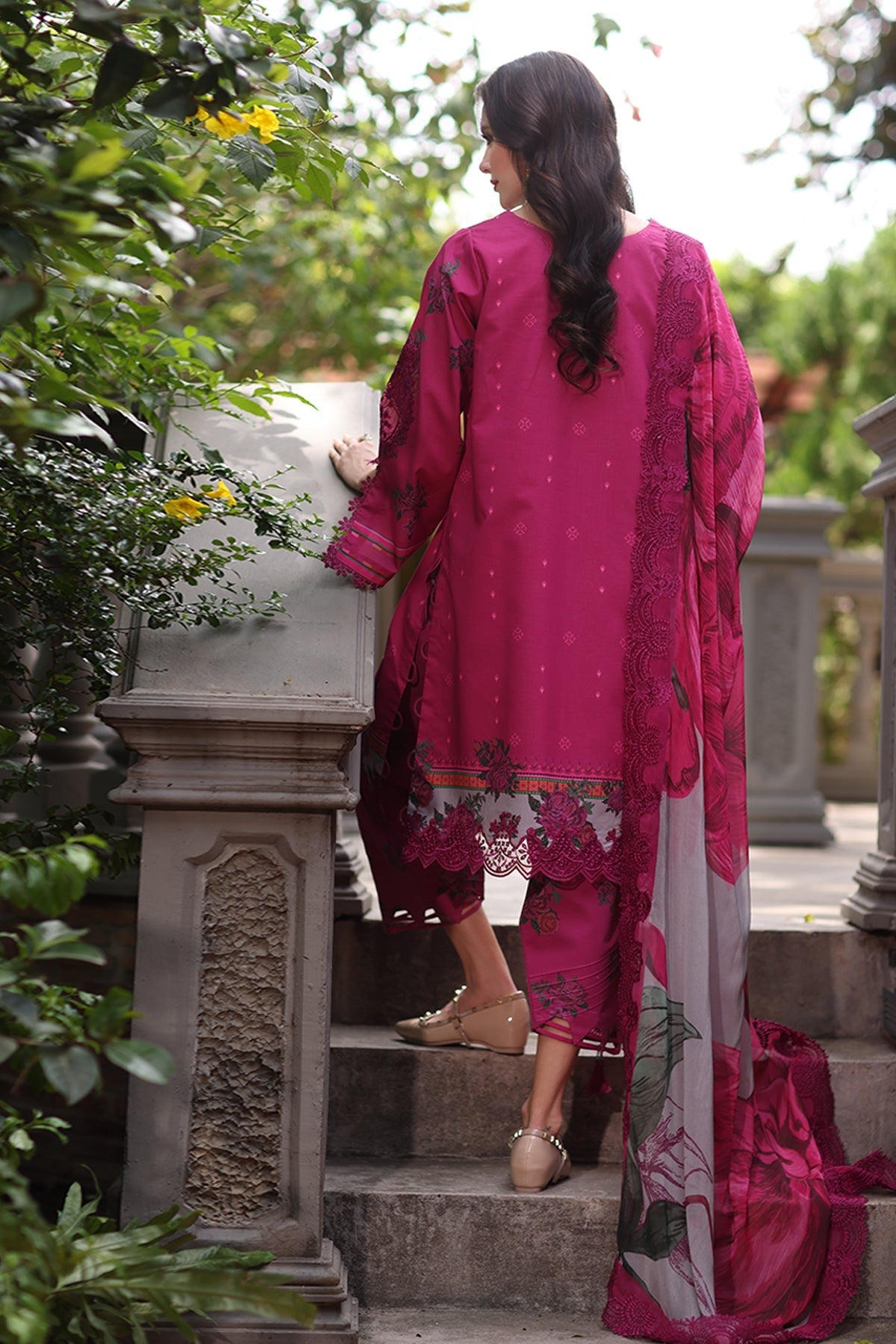 Charizma Aghaz E Nou AG6-05 – Embroidered Lawn 3 Piece Suit with Chiffon Dupatta