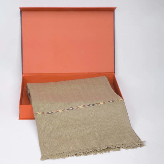 Dynasty Premium Mens Pure Wool Lux Woolen Shawl