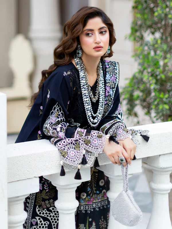 Lila | 3 PC Luxury Lawn - Mahnur