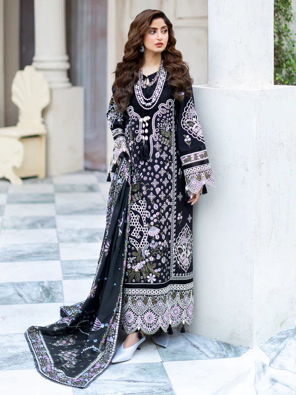 Lila | 3 PC Luxury Lawn - Mahnur