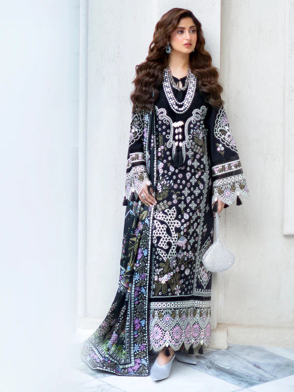 Lila | 3 PC Luxury Lawn - Mahnur