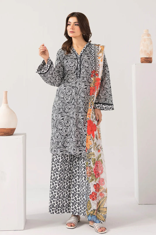 Luna Noir - Printed Luxury Zeenat Pret(3Pcs)