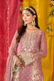 Imrozia Serene: M-103 Abeer Chiffon 3PC Suit with Embroidered Organza Borders