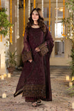 Regal Purple Formal Dress  Imrozia Serene Mahveen M-106 Chiffon Ensemble