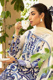 3 Pc Unstitched Embroidered Lawn Suit | MB-CUS25-904A - MARIA.B