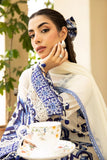 3 Pc Unstitched Embroidered Lawn Suit | MB-CUS25-904A - MARIA.B