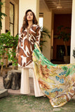 3 Pc Unstitched Embroidered Lawn Suit | MB-CUS25-905A - MARIA.B