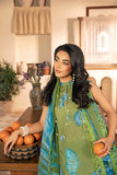 3 Pc Unstitched Embroidered Lawn Suit | MB-CUS25-906A - MARIA.B
