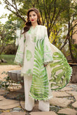 3 Pc Unstitched Embroidered Lawn Suit | MB-CUS25-906B - MARIA.B