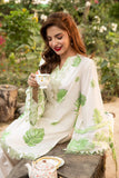 3 Pc Unstitched Embroidered Lawn Suit | MB-CUS25-906B - MARIA.B