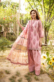 3 Pc Unstitched Embroidered Lawn Suit | MB-CUS25-908A - MARIA.B